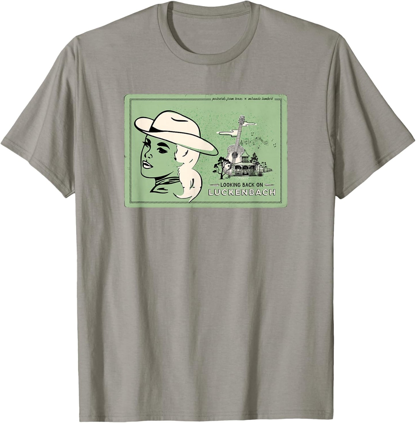 Miranda Lambert Luckenbach Postcards From Texas T-Shirt - T-Shirt | Sand