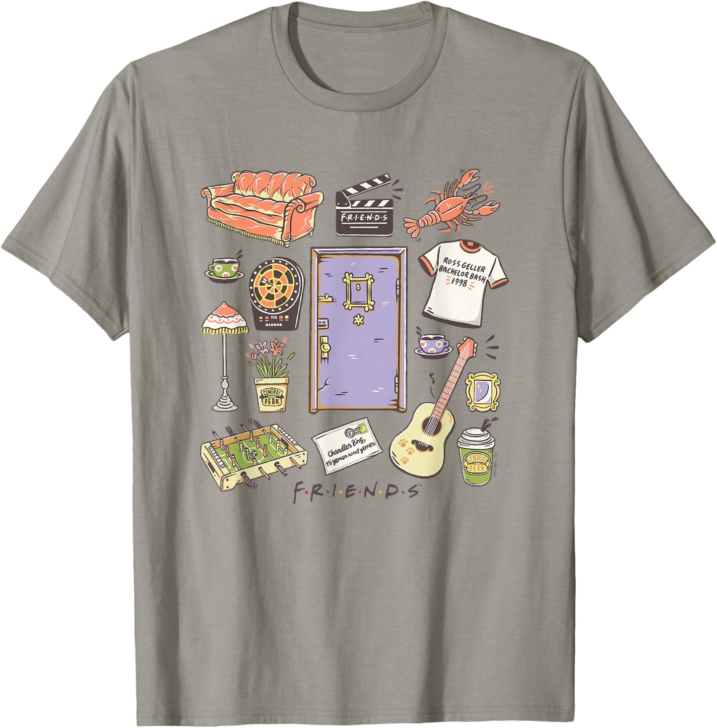 Friends - Friends Collage T-Shirt - T-Shirt | Sand