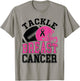 Tackle Breast Cancer Awareness American Football Women Kids T-Shirt - T-Shirt | Sand