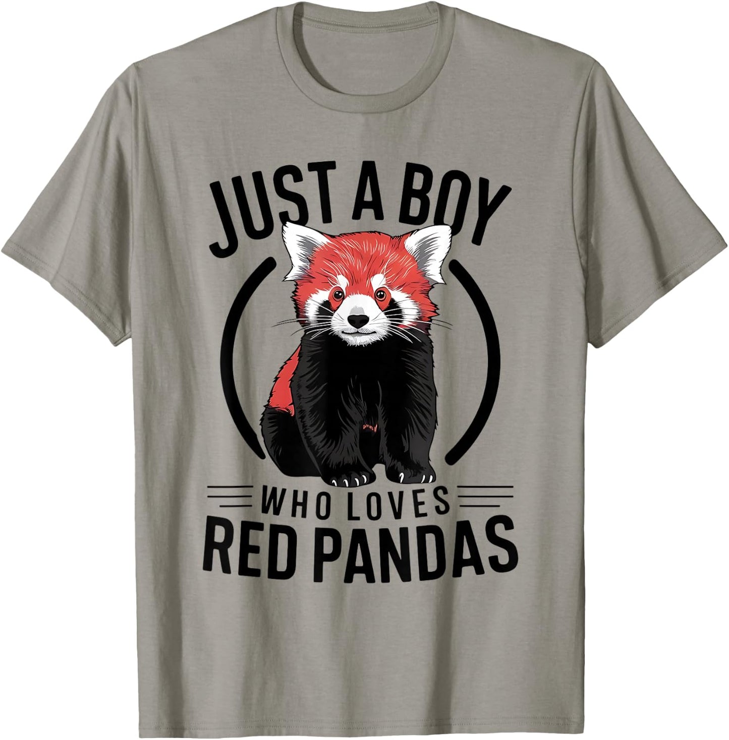 Just A Boy Who Loves Red Pandas T-Shirt - T-Shirt | Sand