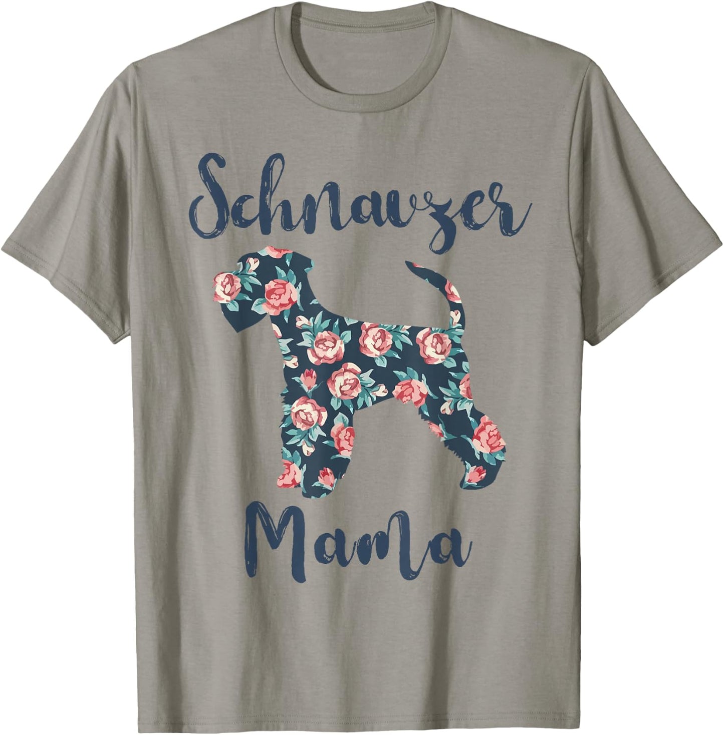 Mini Schnauzer Mama Shirt Women Schnauzer Mom Mother Day T-Shirt - T-Shirt | Sand