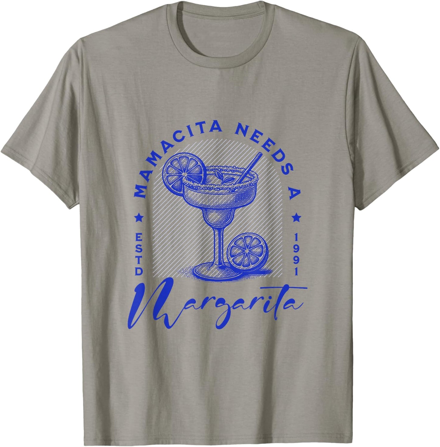 Mamacita needs a margarita – Funny Vintage Gift , white, S T-Shirt - T-Shirt | Sand
