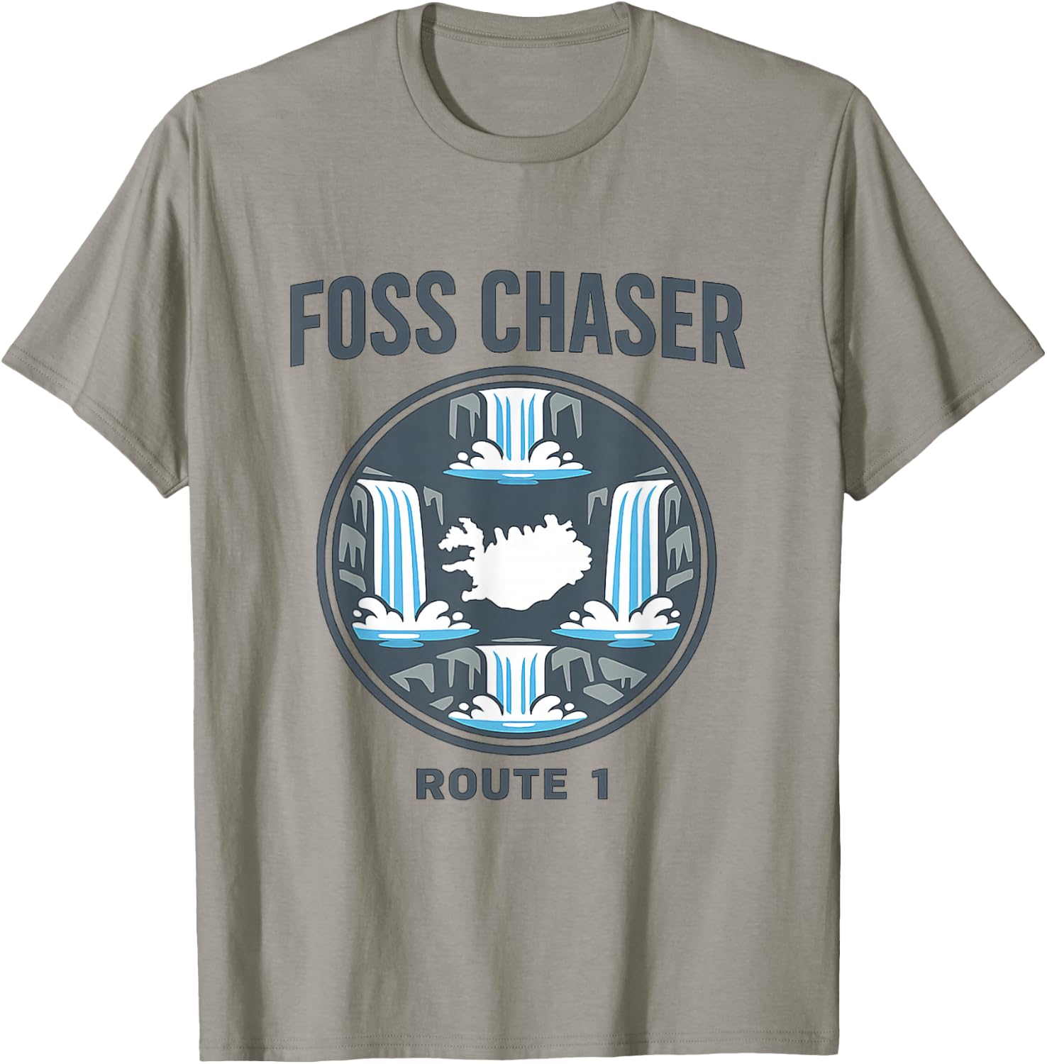 FOSS Chaser Route 1 Iceland Ring Road T-Shirt - T-Shirt | Sand