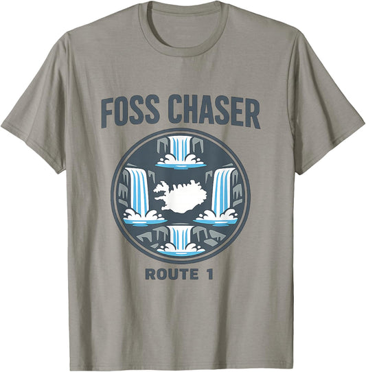 FOSS Chaser Route 1 Iceland Ring Road T-Shirt - T-Shirt | Sand