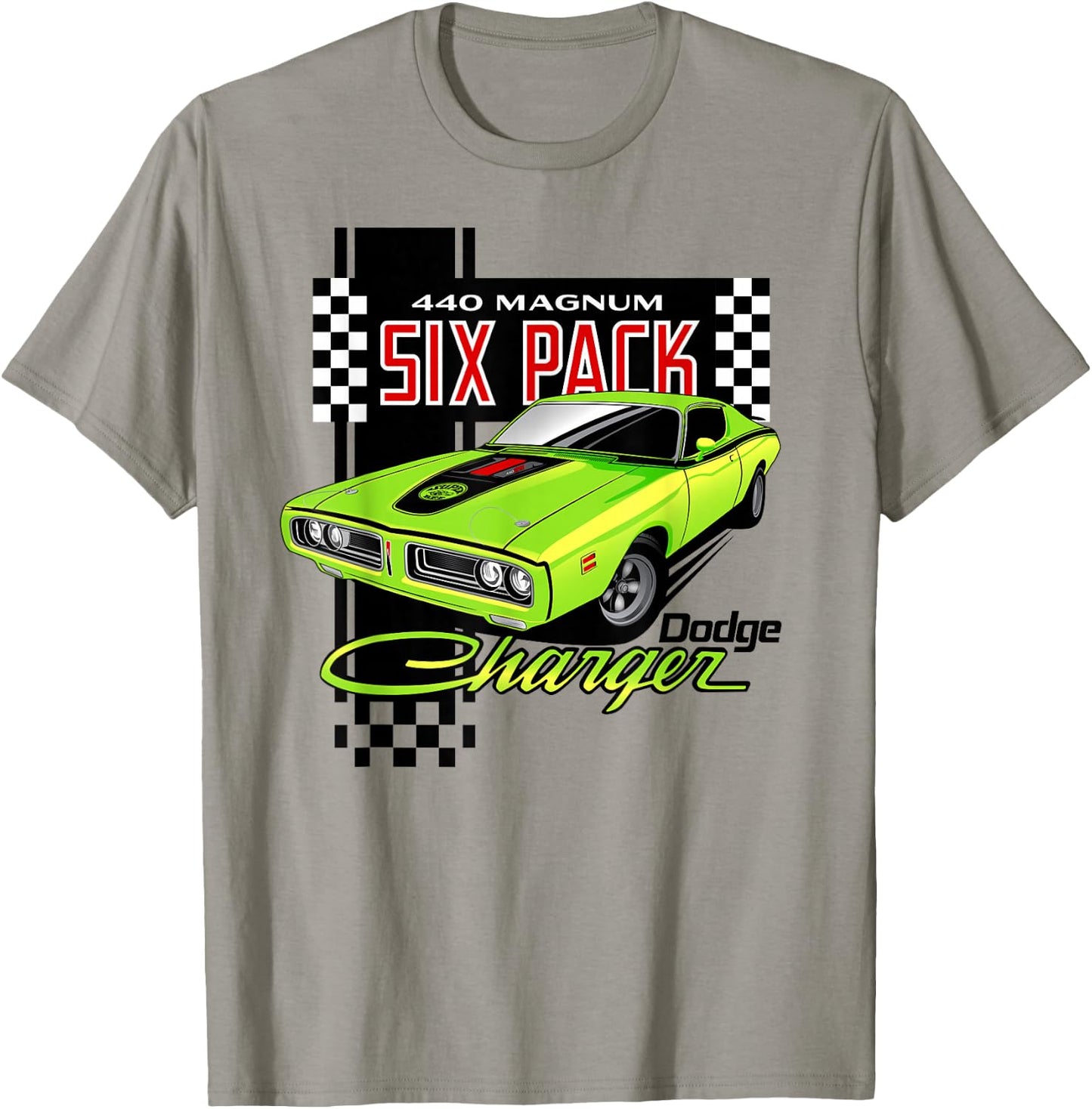 Dodge Charger 440 Magnum Sixpack T-Shirt - T-Shirt | Sand