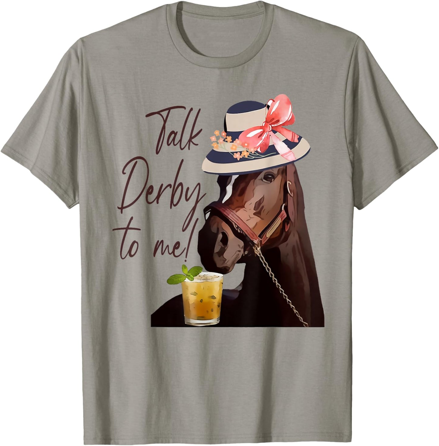 Talk Derby to Me Horse T-Shirt - T-Shirt | Sand