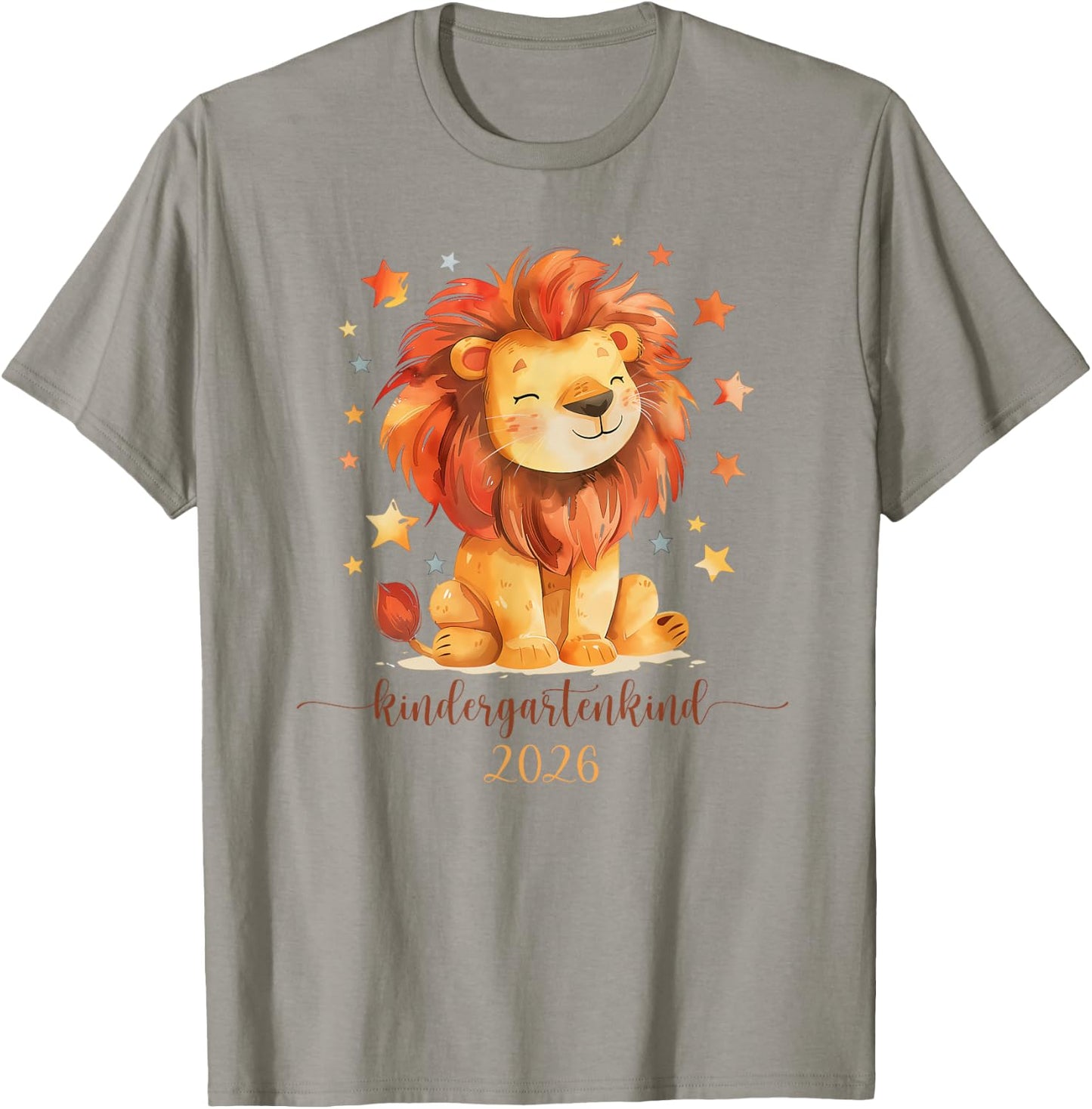 Löwe Kindergartenkind 2026 Kindergartenstart T-Shirt - T-Shirt | Sand