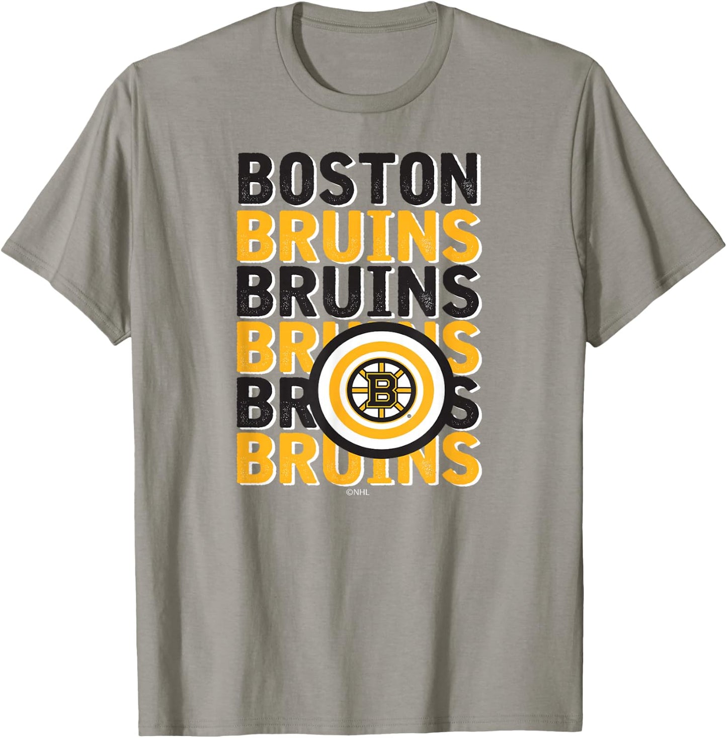 Boston Bruins Repeat Gray Officially Licensed T-Shirt - T-Shirt | Sand
