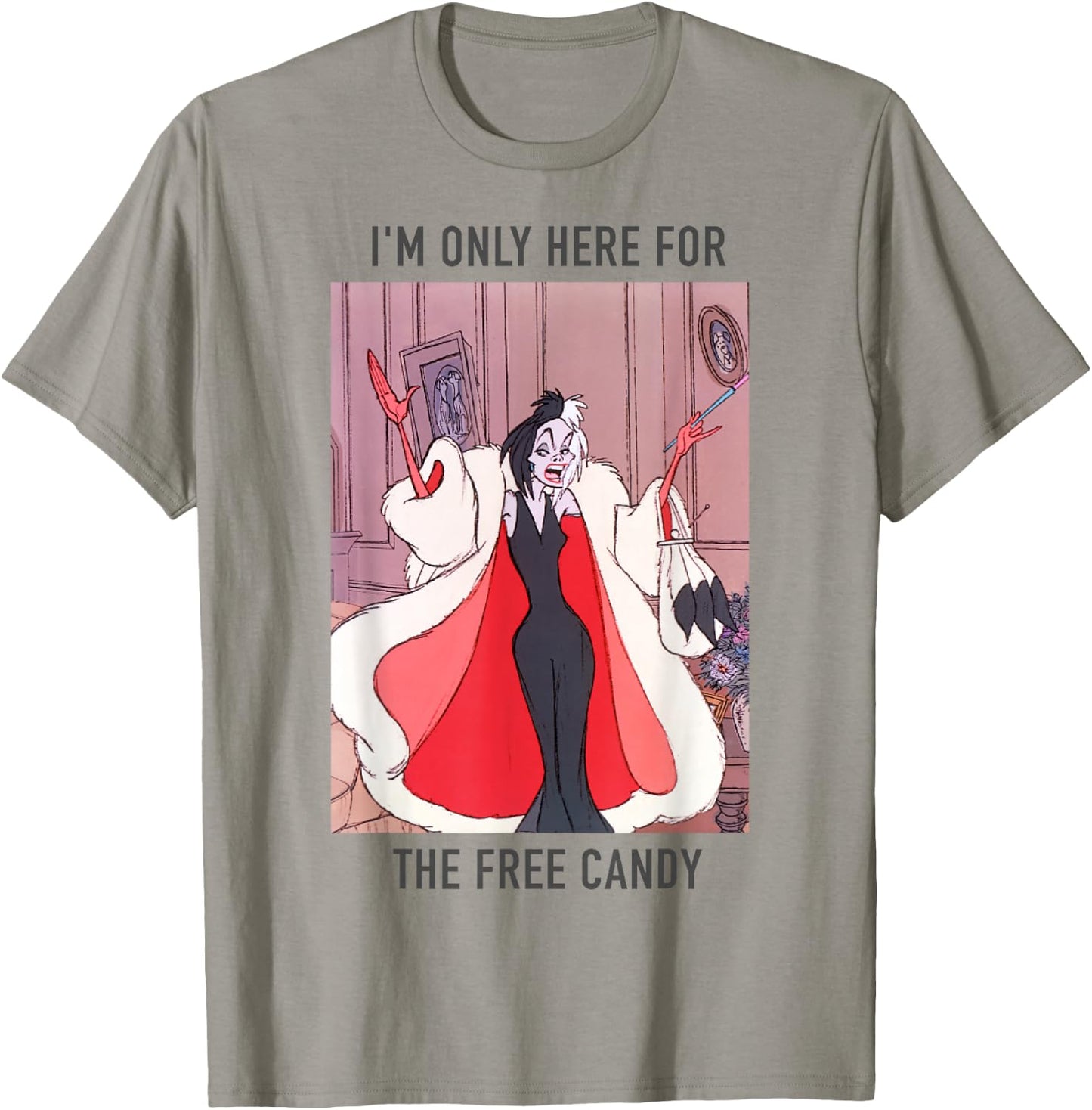 Disney 101 Dalmatians Halloween Cruella De Vil Poster T-Shirt - T-Shirt | Sand