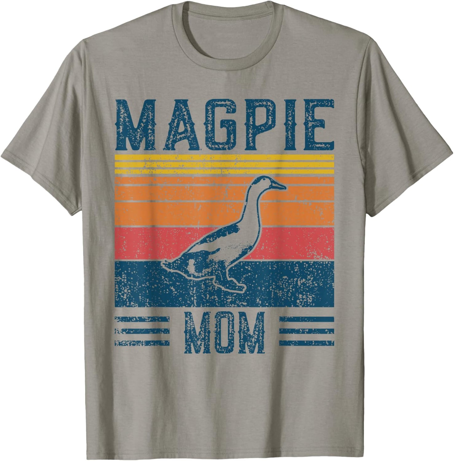 Best Duck Mom Women - Vintage Magpie T-Shirt - T-Shirt | Sand