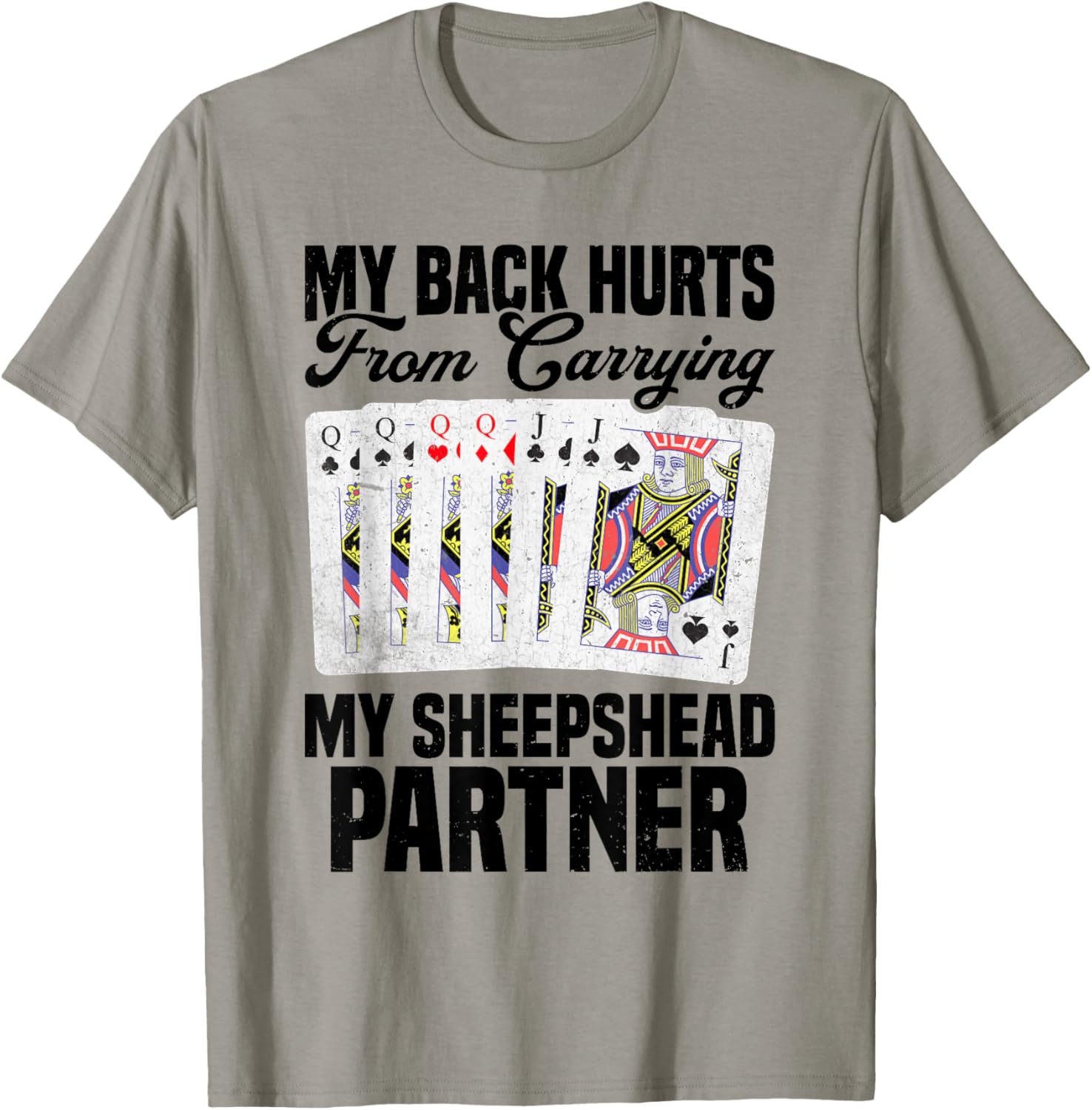 Sheepshead Game Sheepshead Lover Card Game Sheepshead T-Shirt - T-Shirt | Sand
