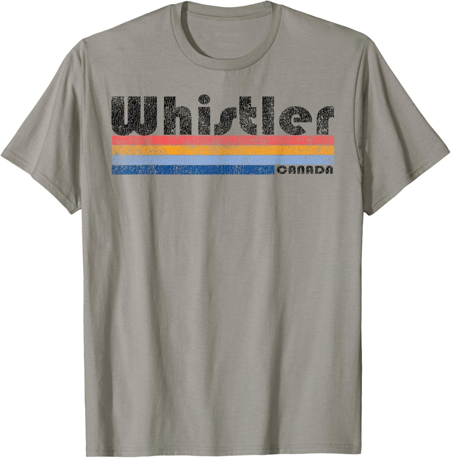 Vintage 1980s Style Whistler Canada T-Shirt - T-Shirt | Sand