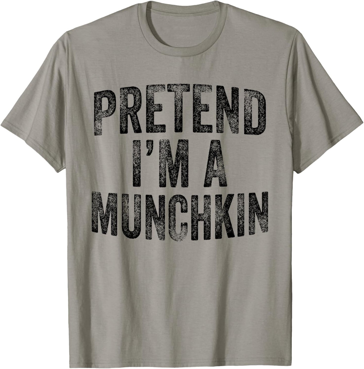 Pretend I'm A Munchkin Family Lazy Halloween Party Costume T-Shirt - T-Shirt | Sand