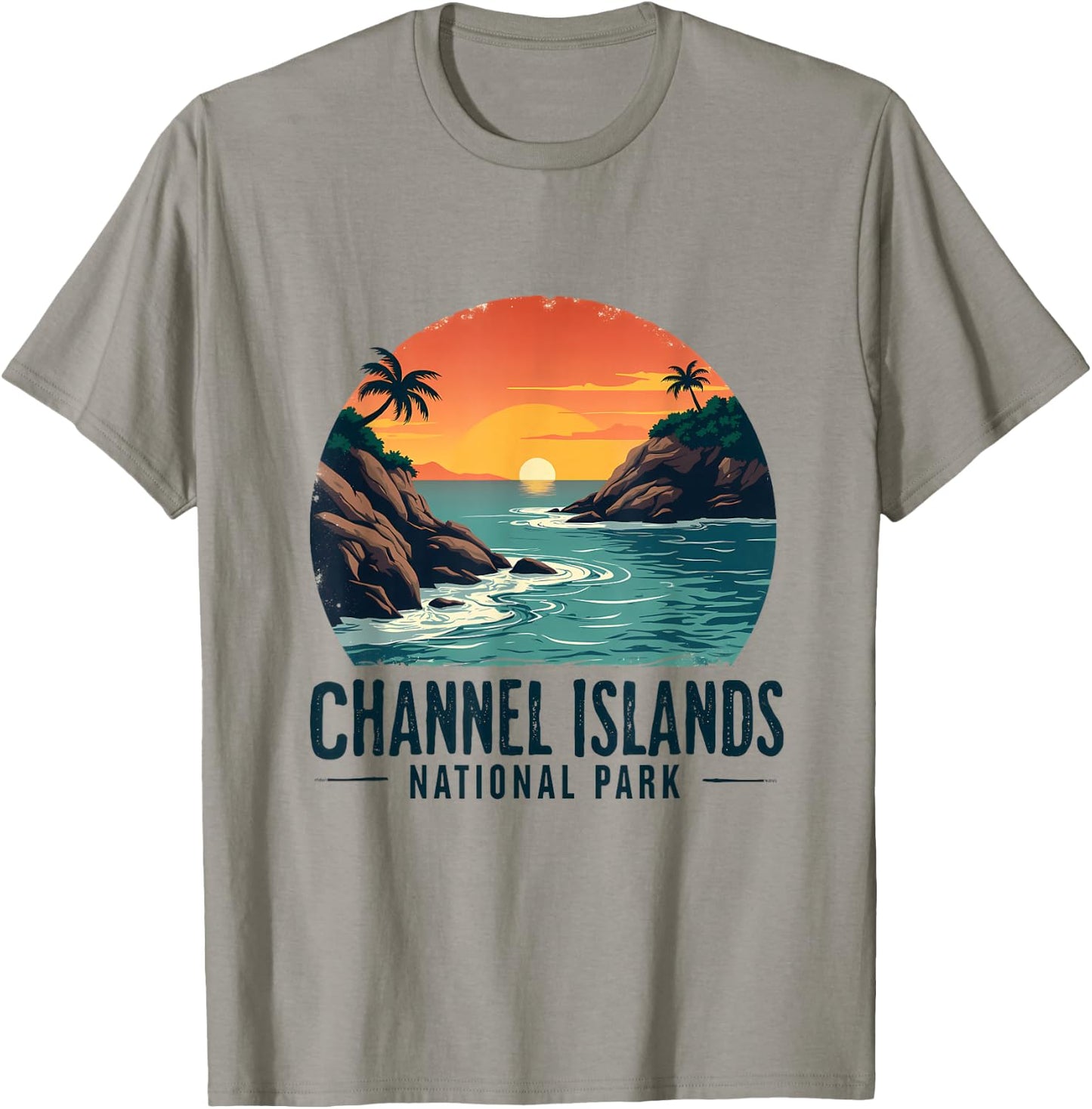 Channel Islands National Park Sunset Coastal View T-Shirt - T-Shirt | Sand