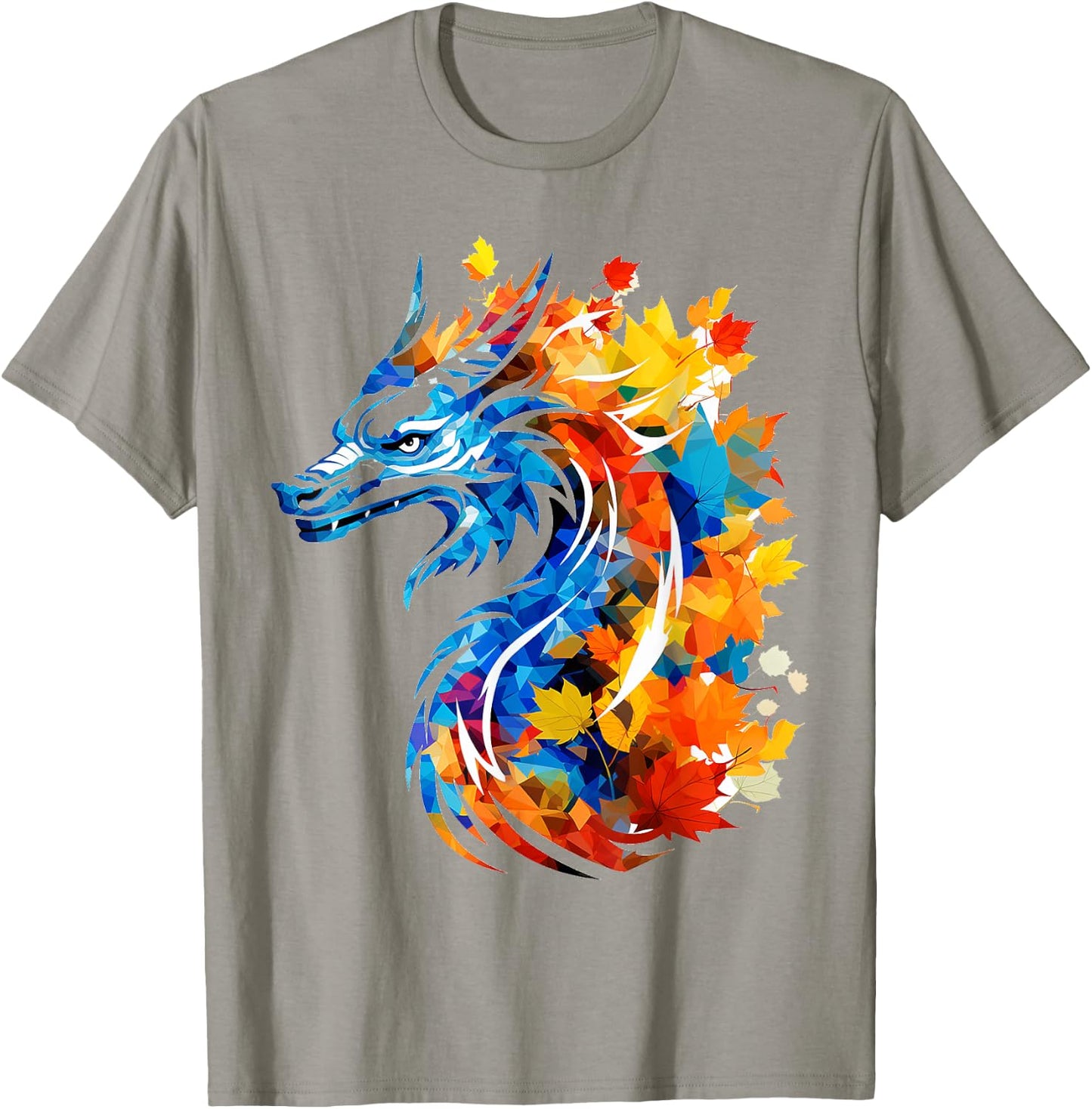 Dragon Nature Graphic Colorful Artwork Animal Dragon T-Shirt - T-Shirt | Sand
