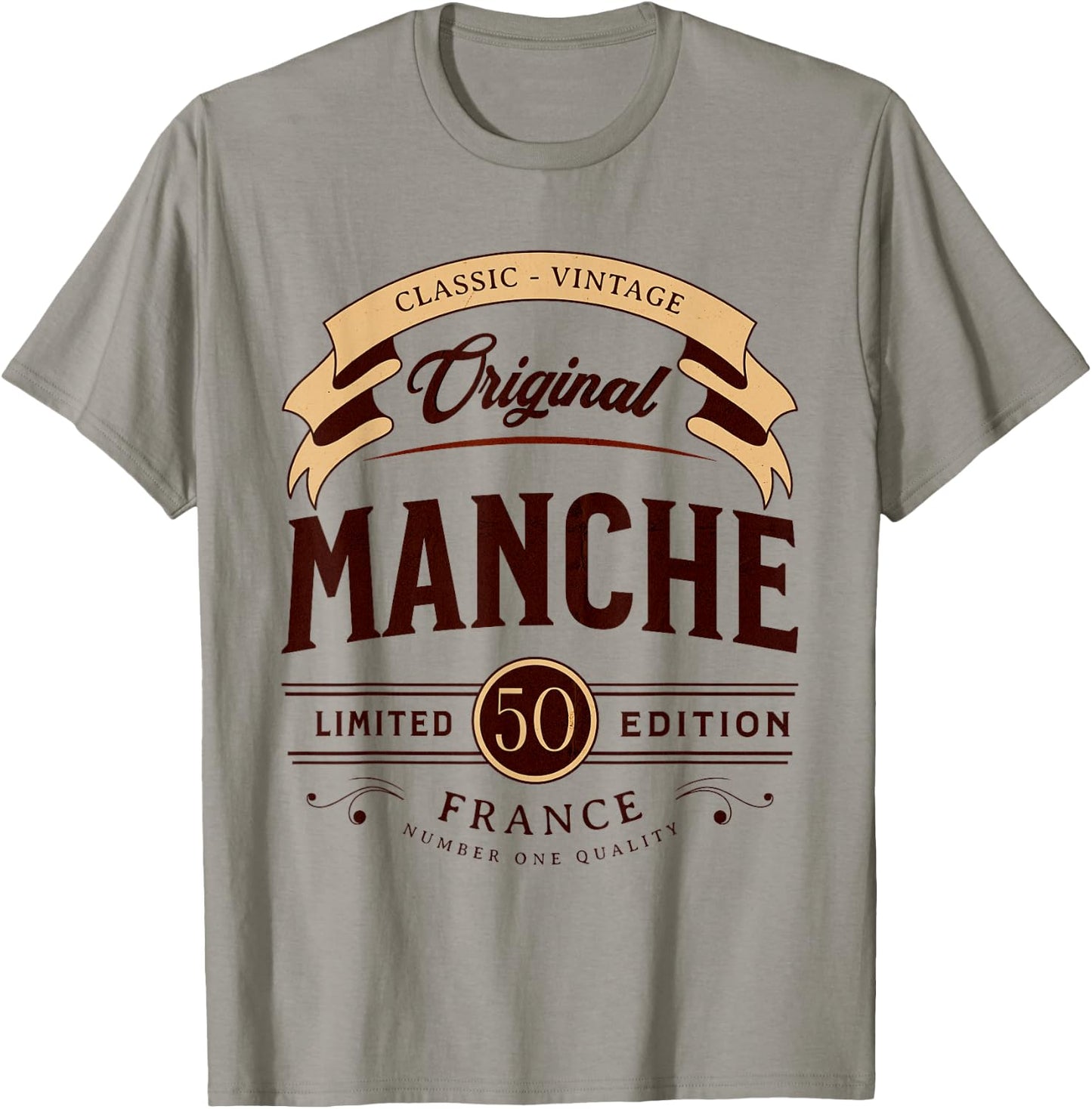 I Love France Sleeve Vintage French Department , Black, S T-Shirt - T-Shirt | Sand