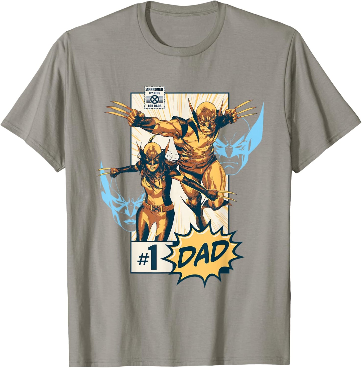 Marvel X-Men Wolverine & X-23#1 Dad T-Shirt - T-Shirt | Sand