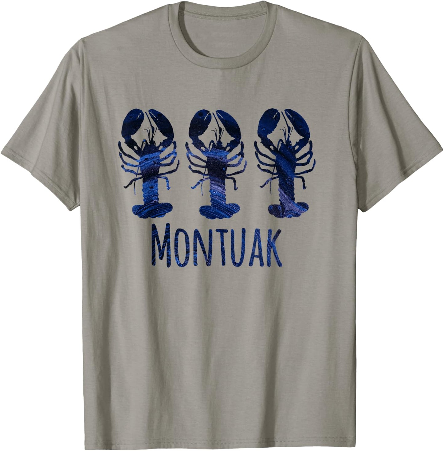 Montauk Nautical Coastal Loves Lobster Seafood Beach Ocean T-Shirt - T-Shirt | Sand