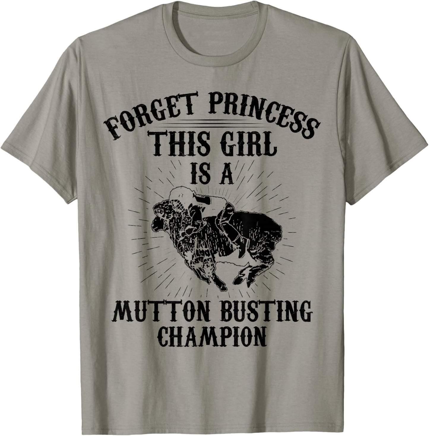 Mutton Busting Gear Bull Riding Sheep Riding Mutton Buster T-Shirt - T-Shirt | Sand
