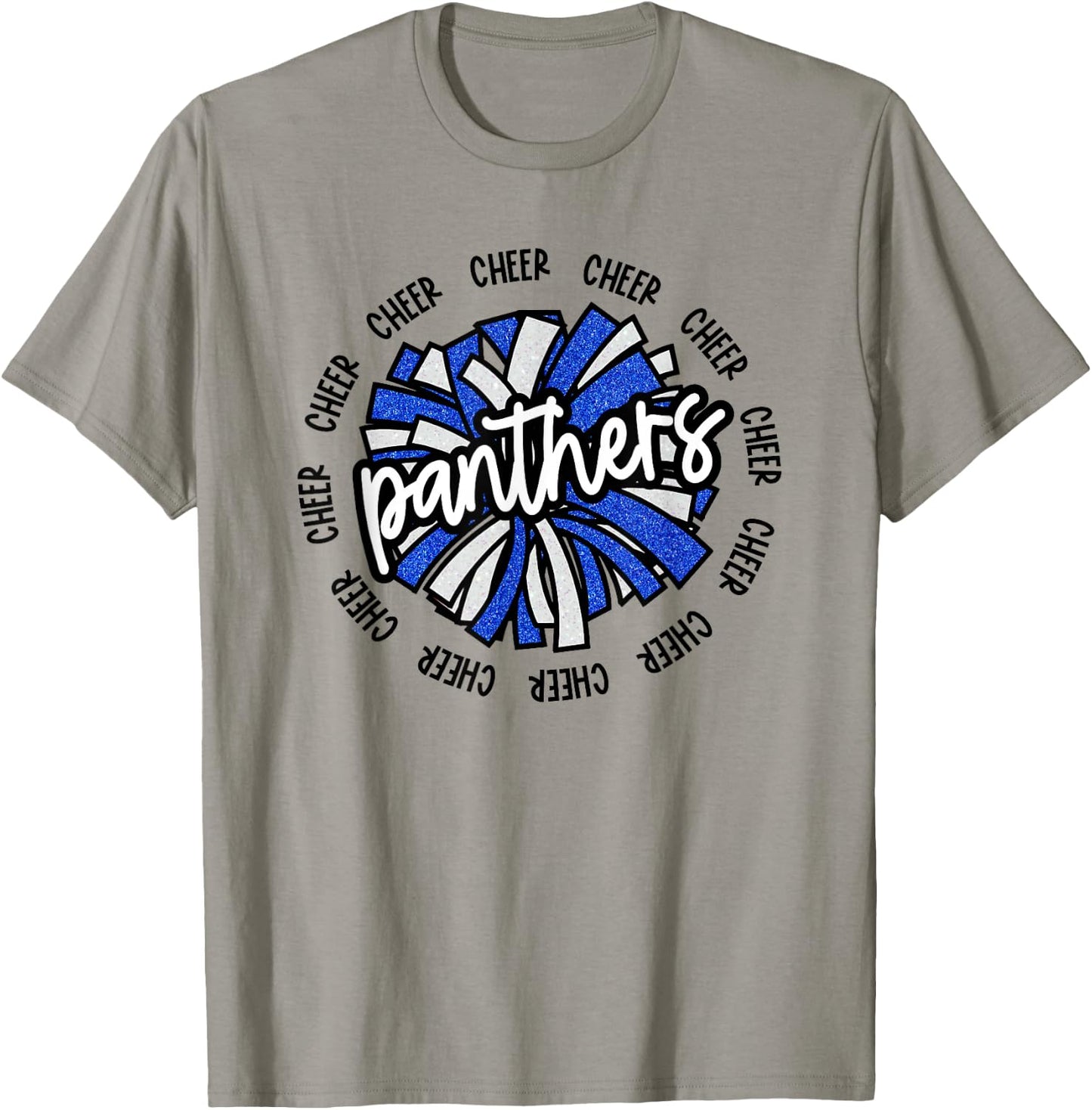 School Spirit Panthers Cheer Panther Pride Fan Team Items T-Shirt - T-Shirt | Sand
