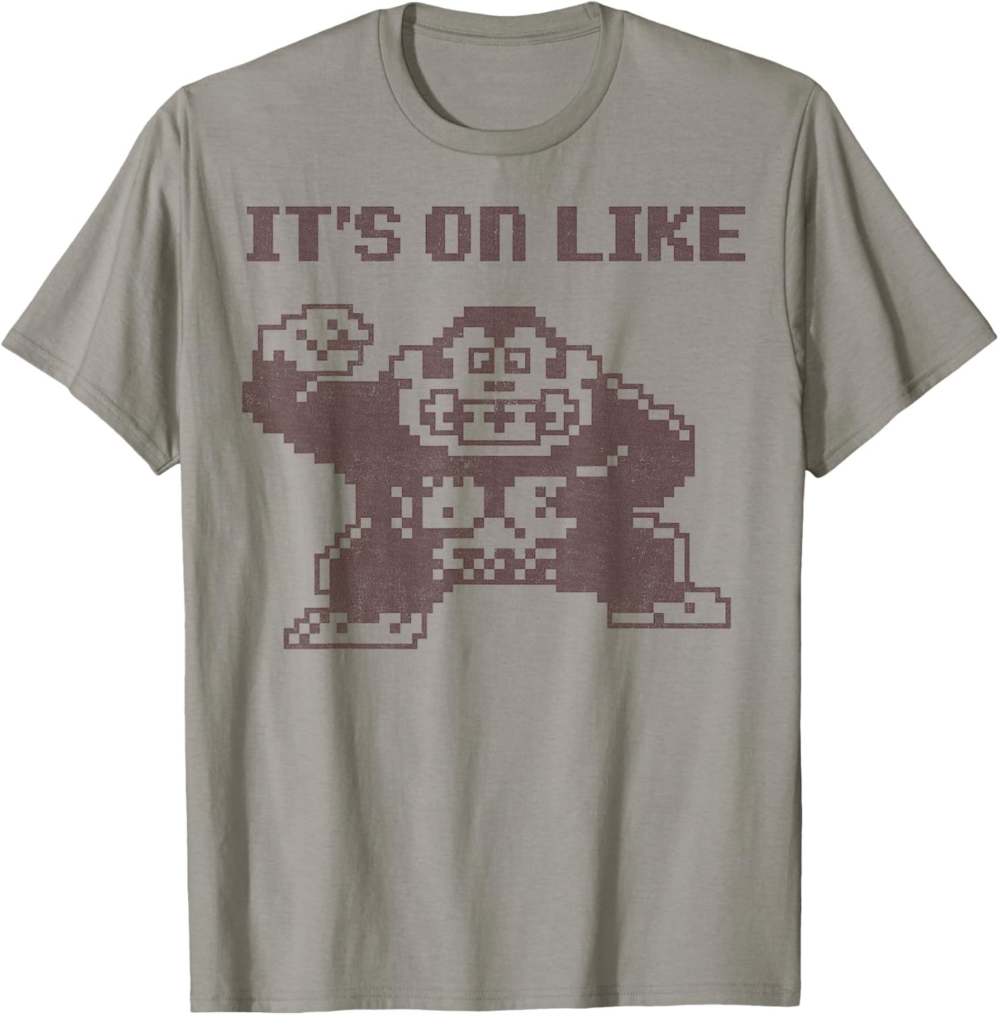 Nintendo Donkey Kong It's On Like Text Poster T-Shirt - T-Shirt | Sand