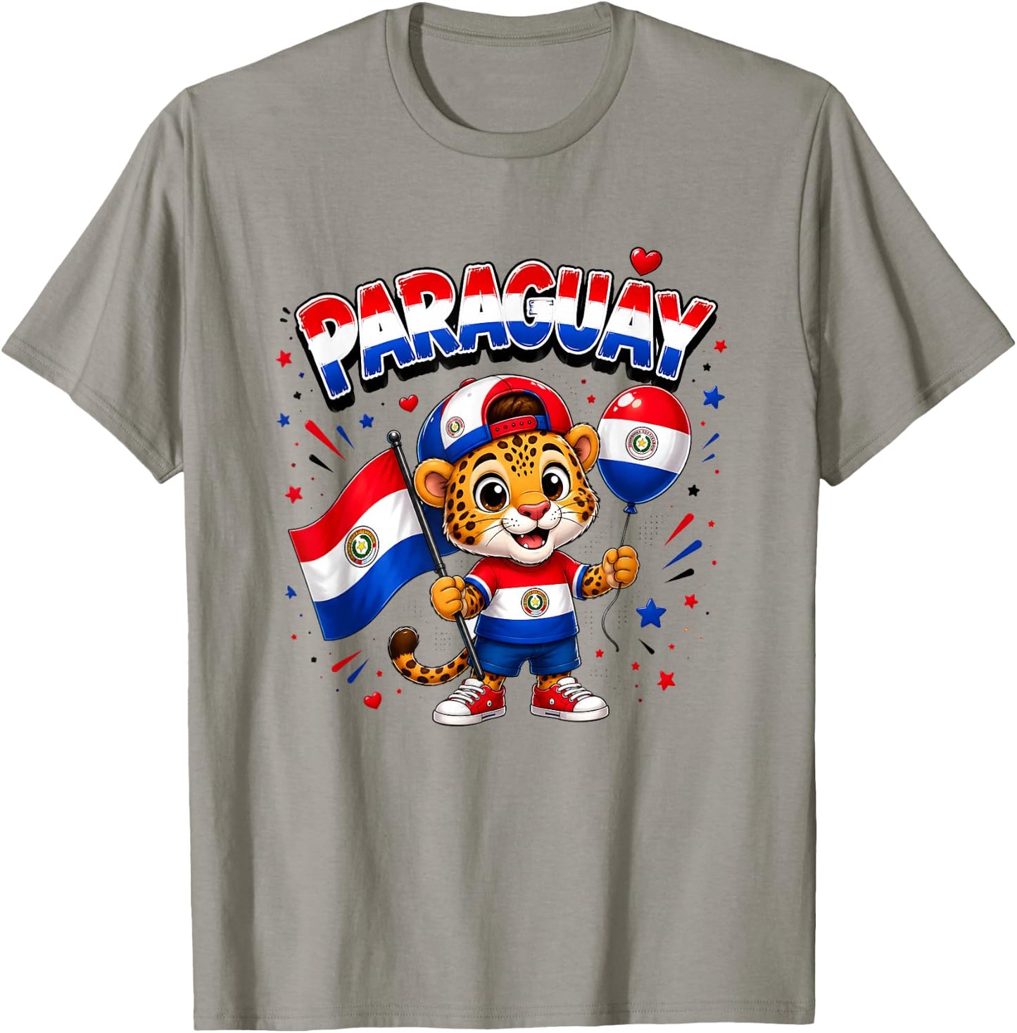 Paraguay Flag Shirt, Paraguay map, Paraguay for Kids Girls T-Shirt - T-Shirt | Sand