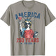 250th Anniversary USA Women Funny 4th July America 250 Years T-Shirt - T-Shirt | Sand