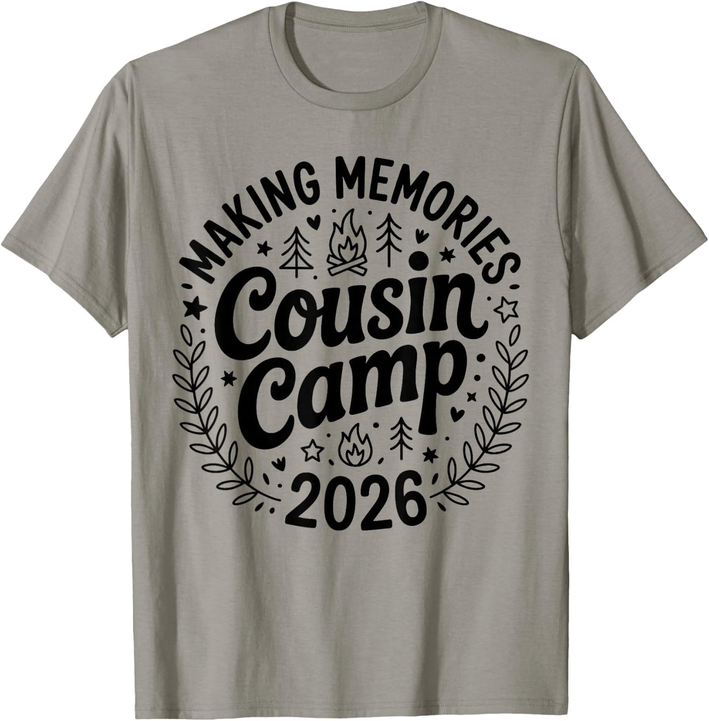 Funny Cousin Camp 2026 Bestie Best Friend Matching BFF T-Shirt - T-Shirt | Sand