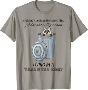 Funny Chronic Illness Gift, Chronic Pain, Spoonie Disability T-Shirt - T-Shirt | Sand