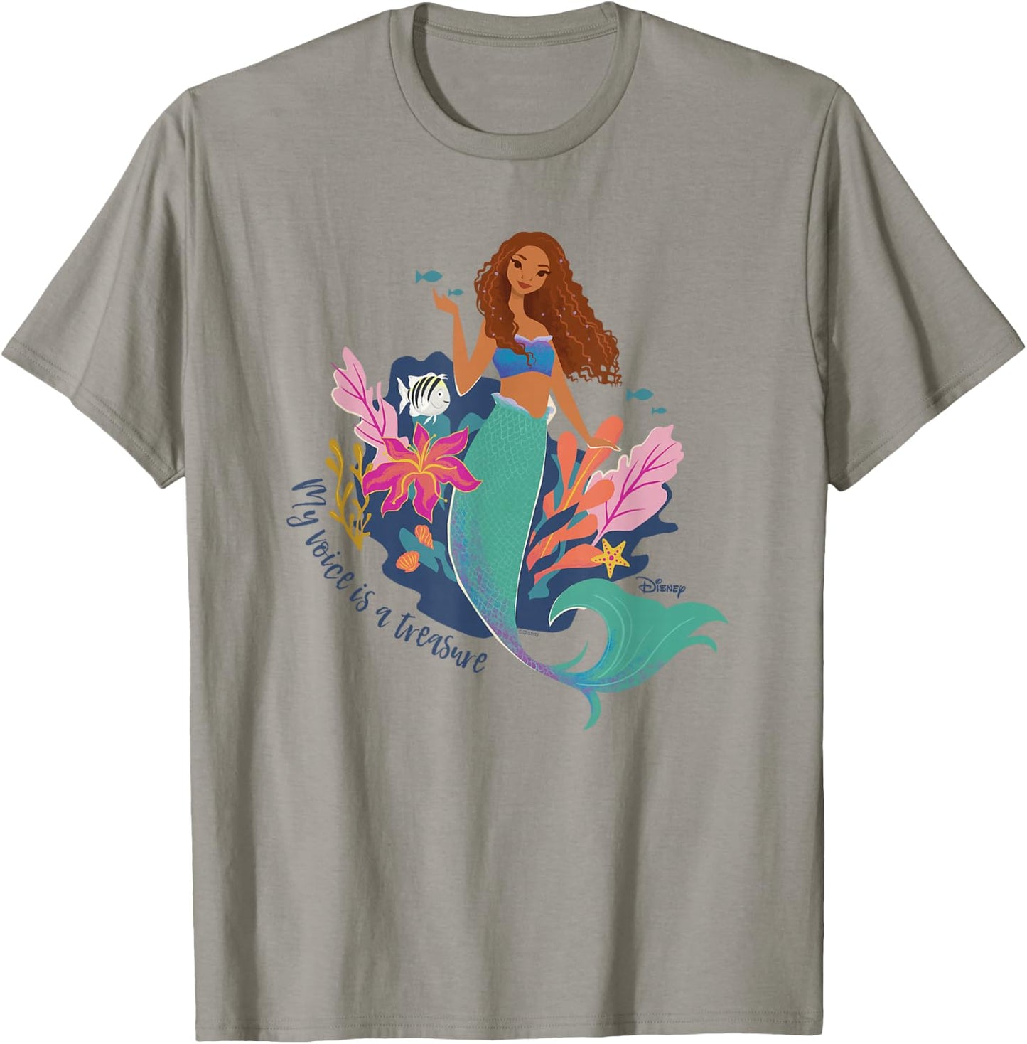 Little Mermaid - My Voice Is A Treasure T-Shirt - T-Shirt | Sand