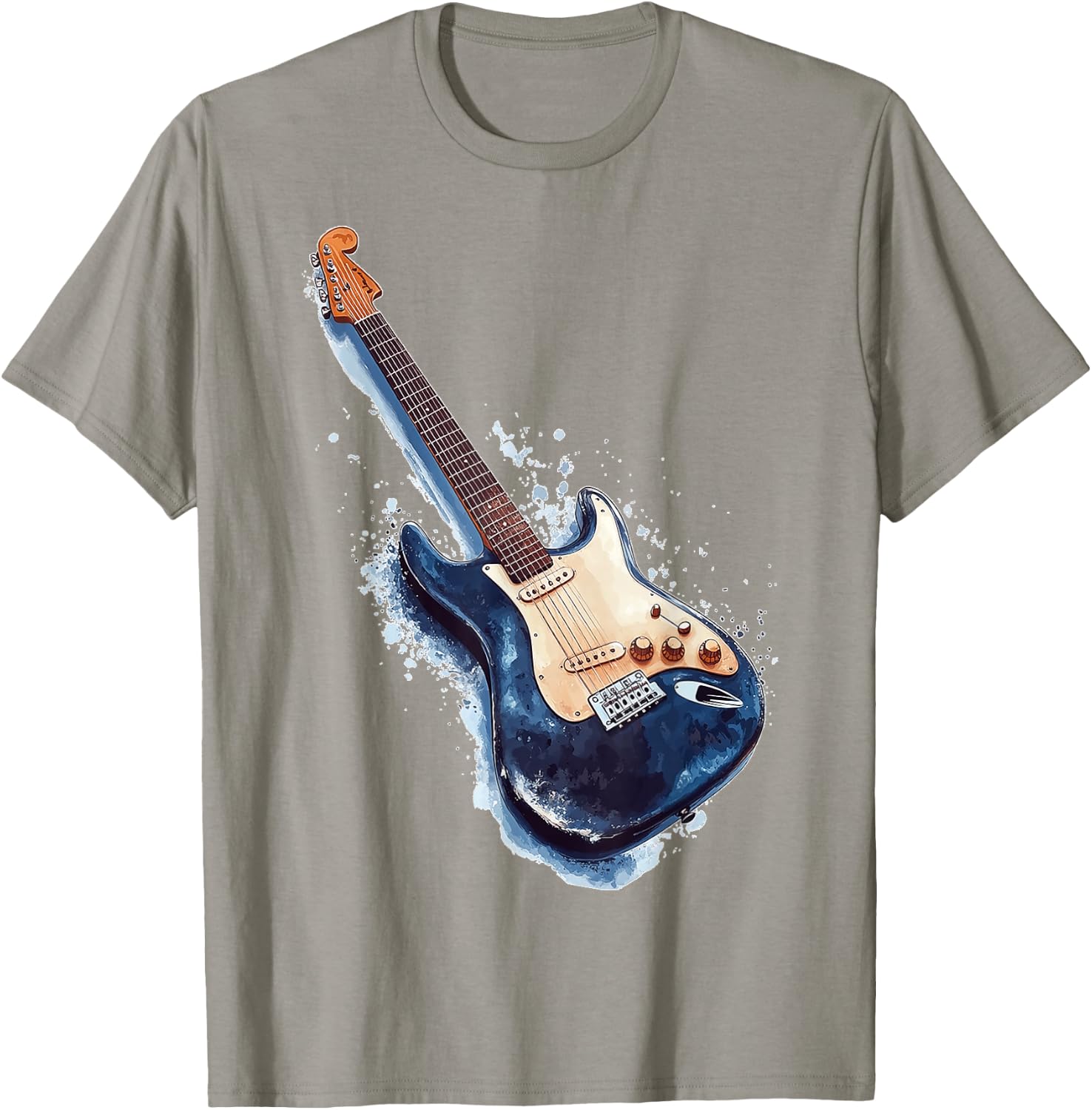 Gitarre Musikinstrument Grafik Kunst Gitarre T-Shirt - T-Shirt | Sand