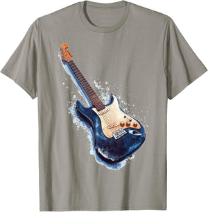 Gitarre Musikinstrument Grafik Kunst Gitarre T-Shirt - T-Shirt | Sand