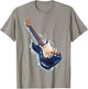 Gitarre Musikinstrument Grafik Kunst Gitarre T-Shirt - T-Shirt | Sand