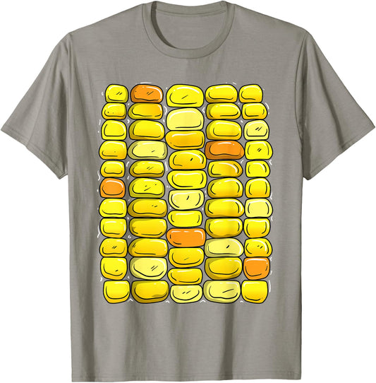 Corn Halloween Costume Funny Corn On The Cob T-Shirt - T-Shirt | Sand