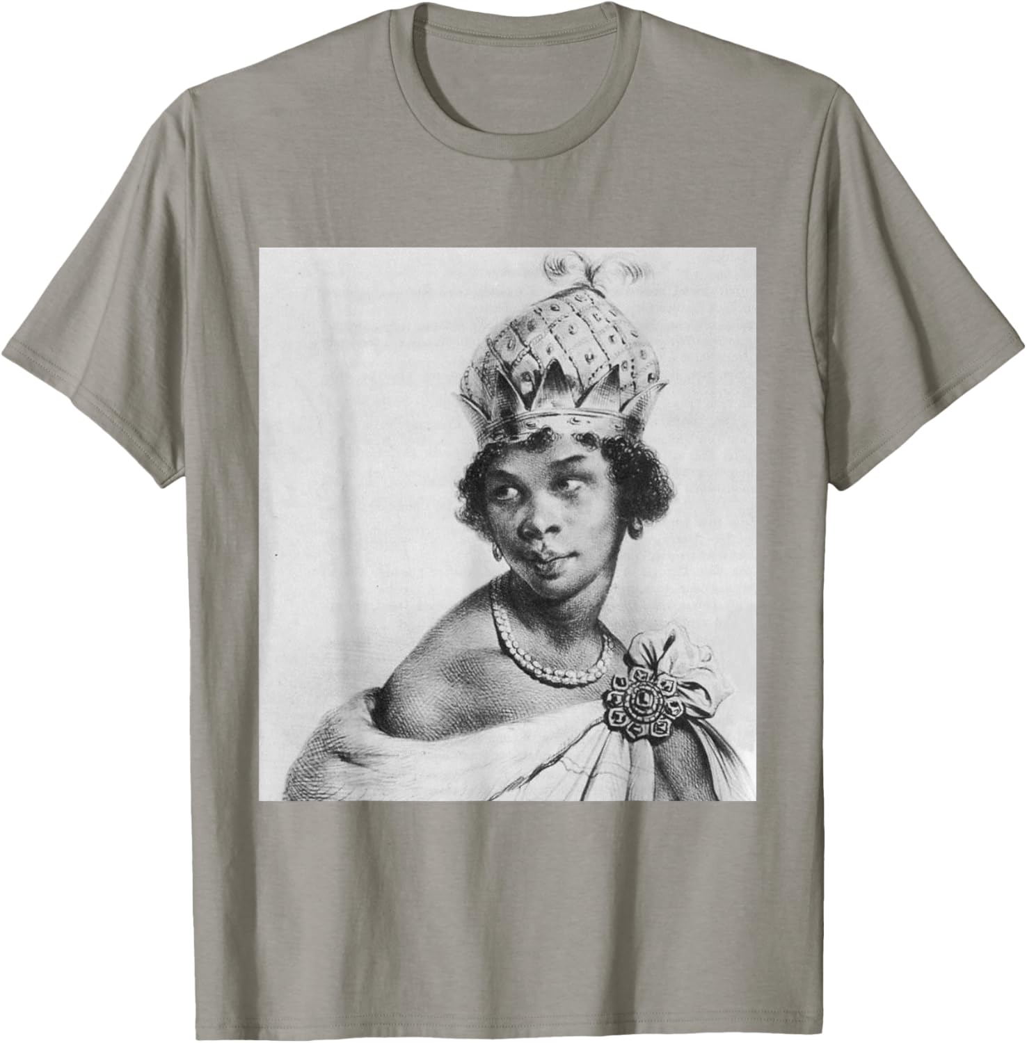 Nzinga-Descendant of Queens T-Shirt - T-Shirt | Sand
