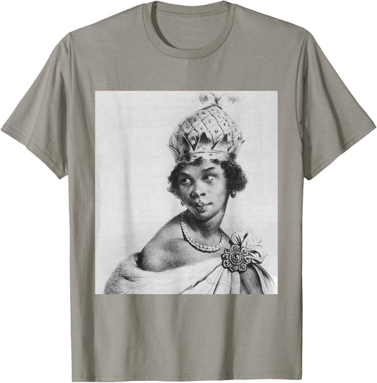 Nzinga-Descendant of Queens T-Shirt - T-Shirt | Sand