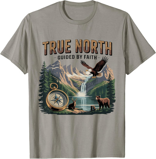 True-North VBS Guided by Faith Adventure Design T-Shirt - T-Shirt | Sand