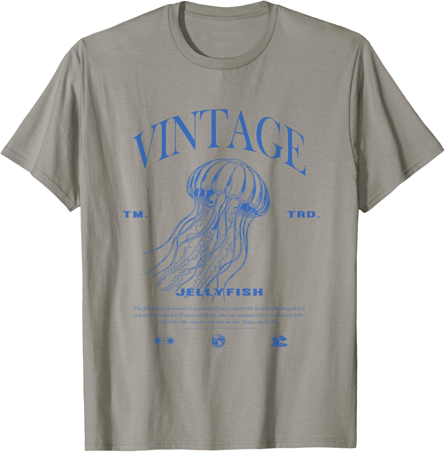 Jellyfish Vintage , White T-Shirt - T-Shirt | Sand