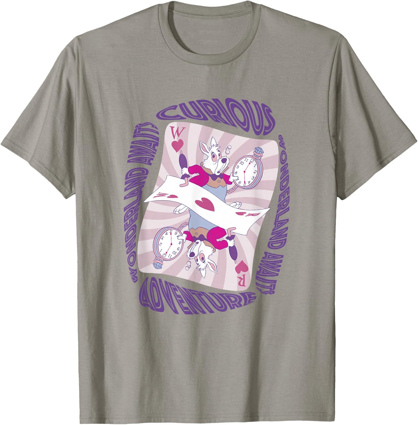 Disney Alice In Wonderland Adventure Awaits White Rabbit T-Shirt - T-Shirt | Sand