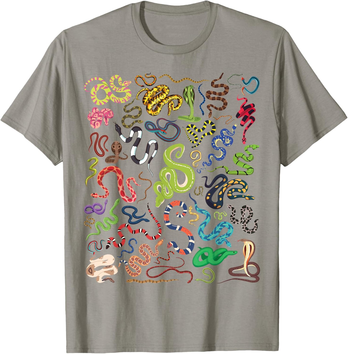 Types Of Snakes Educational Herpetologist Kids Boys Girls T-Shirt - T-Shirt | Sand