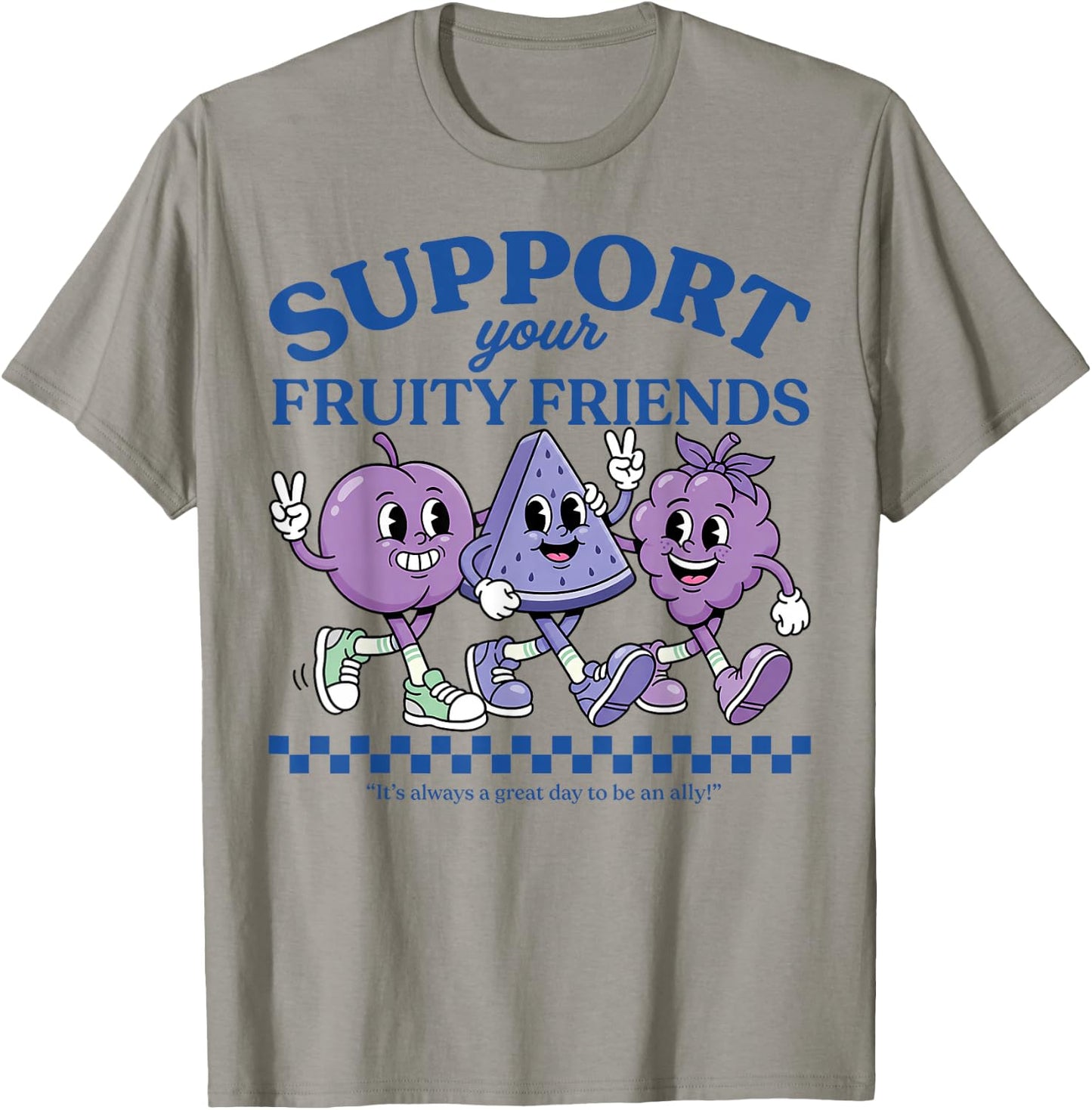 Support Your Fruity Friends Love Wins Gay Pride LGBTQ Month T-Shirt - T-Shirt | Sand