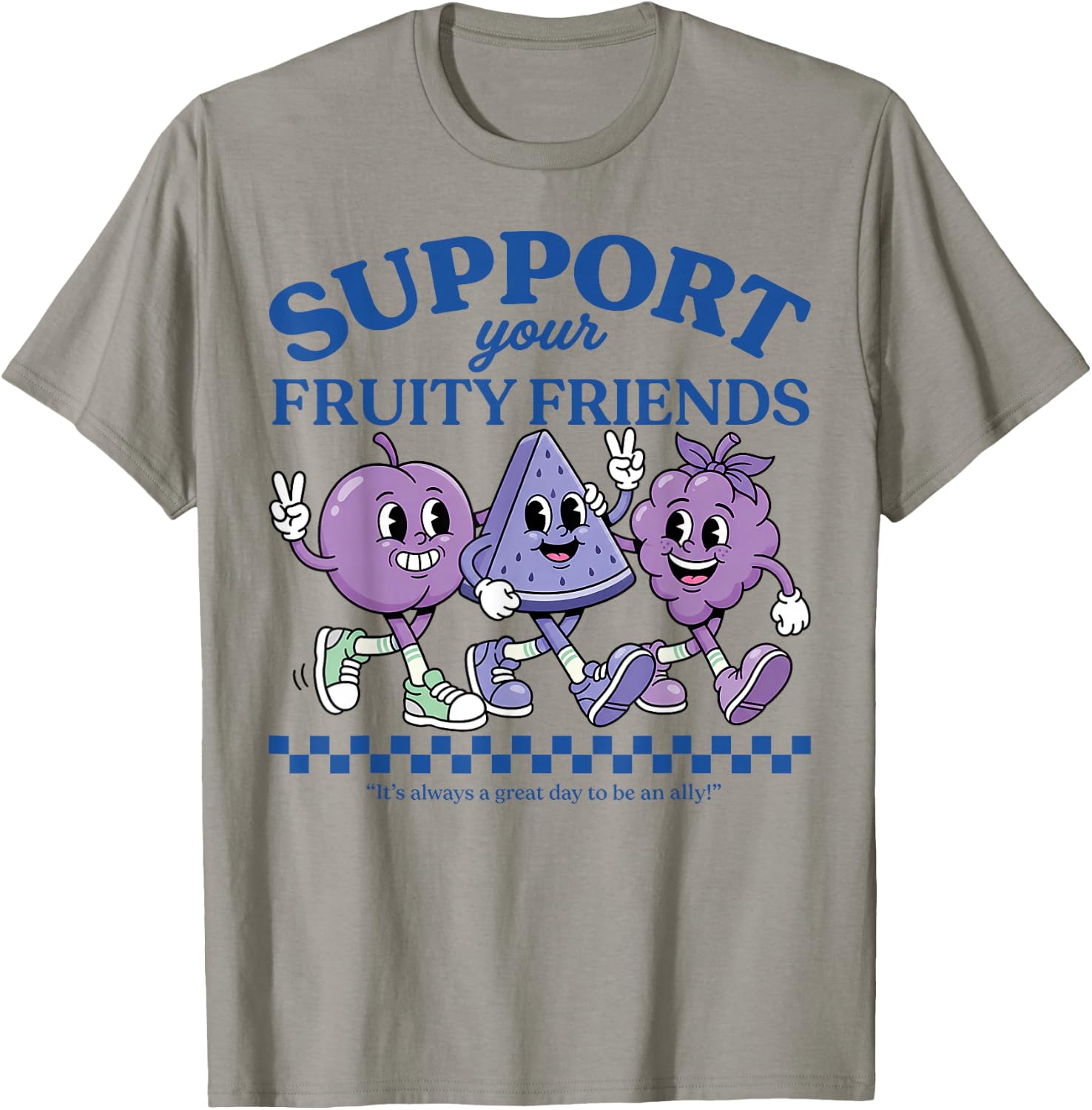 Support Your Fruity Friends Love Wins Gay Pride LGBTQ Month T-Shirt - T-Shirt | Sand