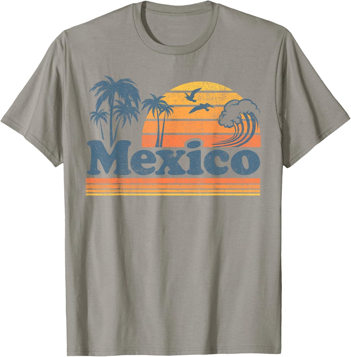 Mexico Beach Mexican Summer Vacation Sun Vintage 70's Retro T-Shirt - T-Shirt | Sand