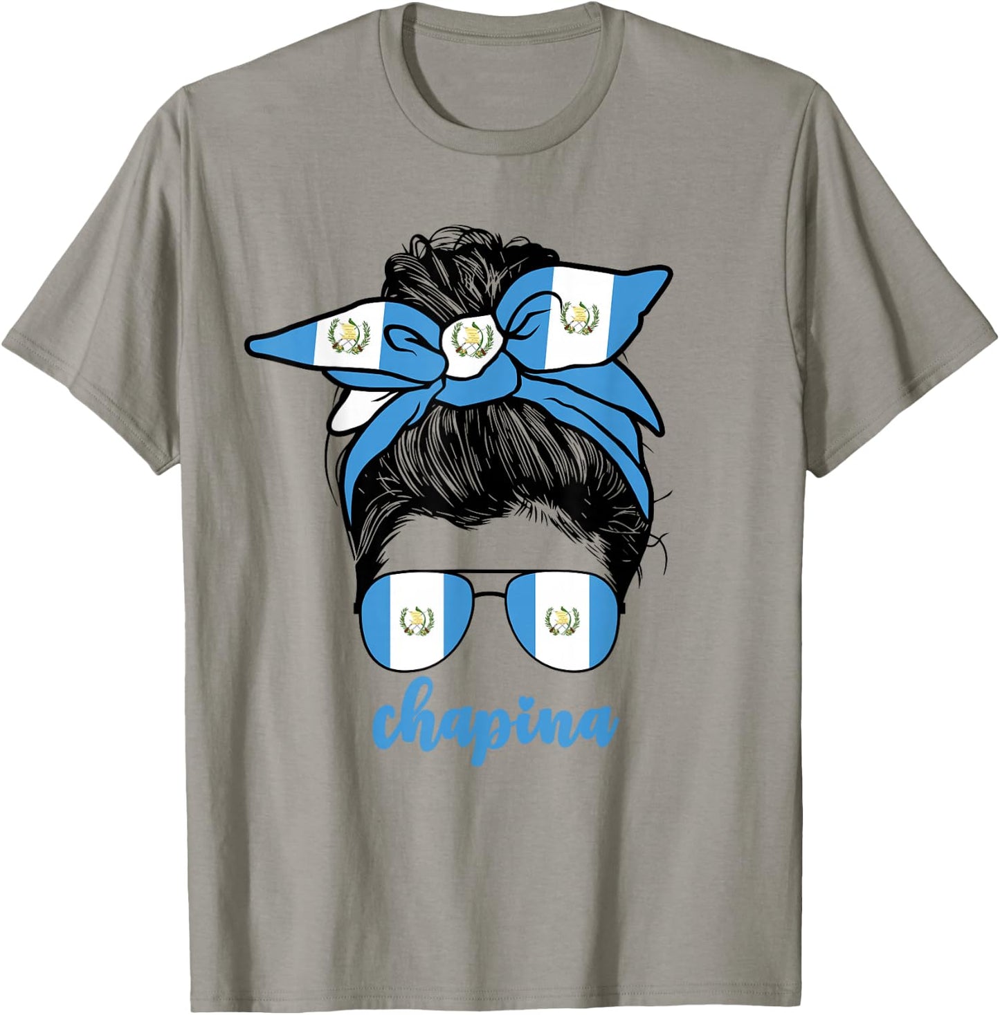 Chapina Guatemalan Women Girls Guatemala Flag Girl Woman T-Shirt - T-Shirt | Sand