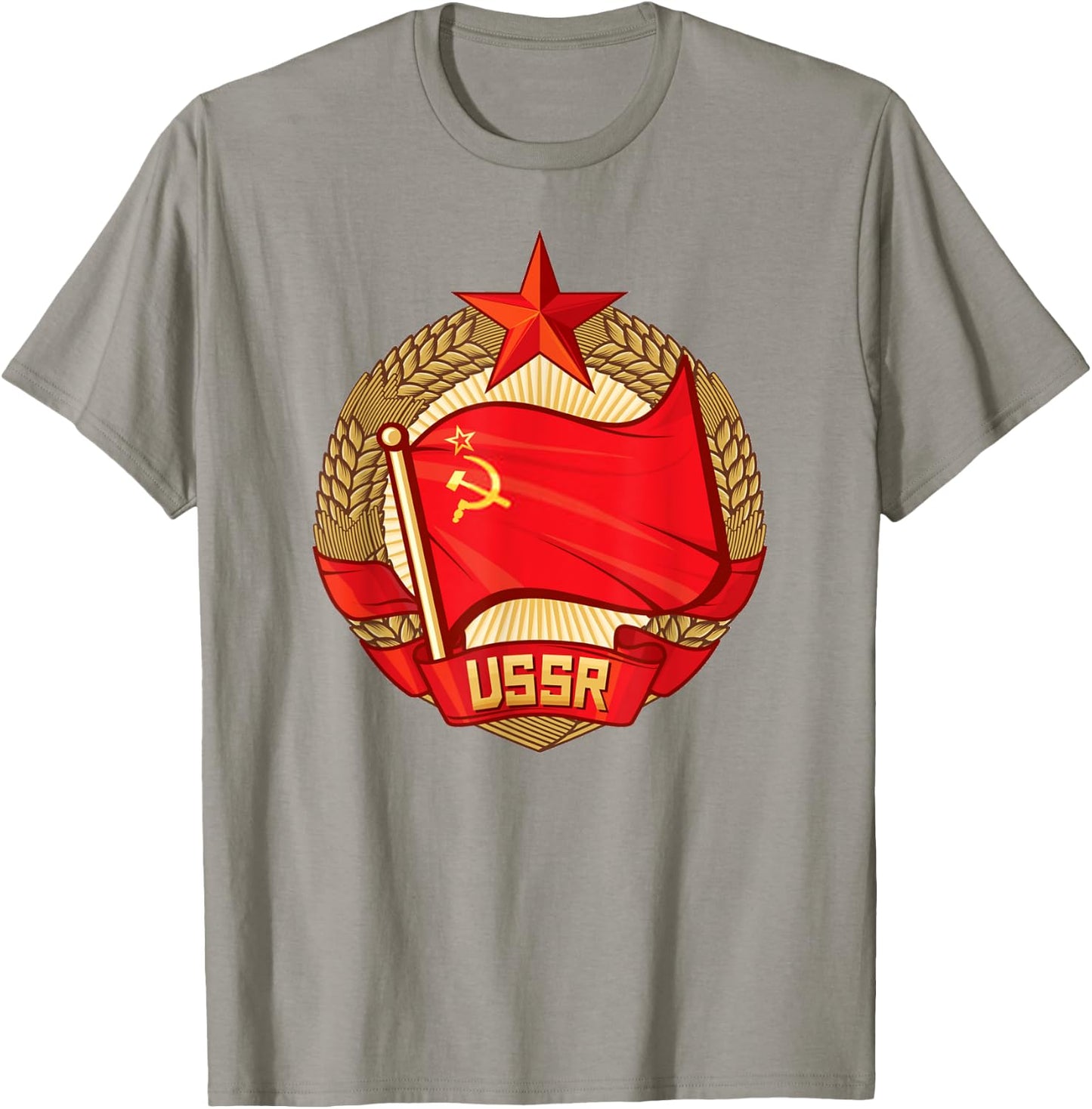 Soviet Union Hammer and Sickle CCCP Communist Party Red Army T-Shirt - T-Shirt | Sand