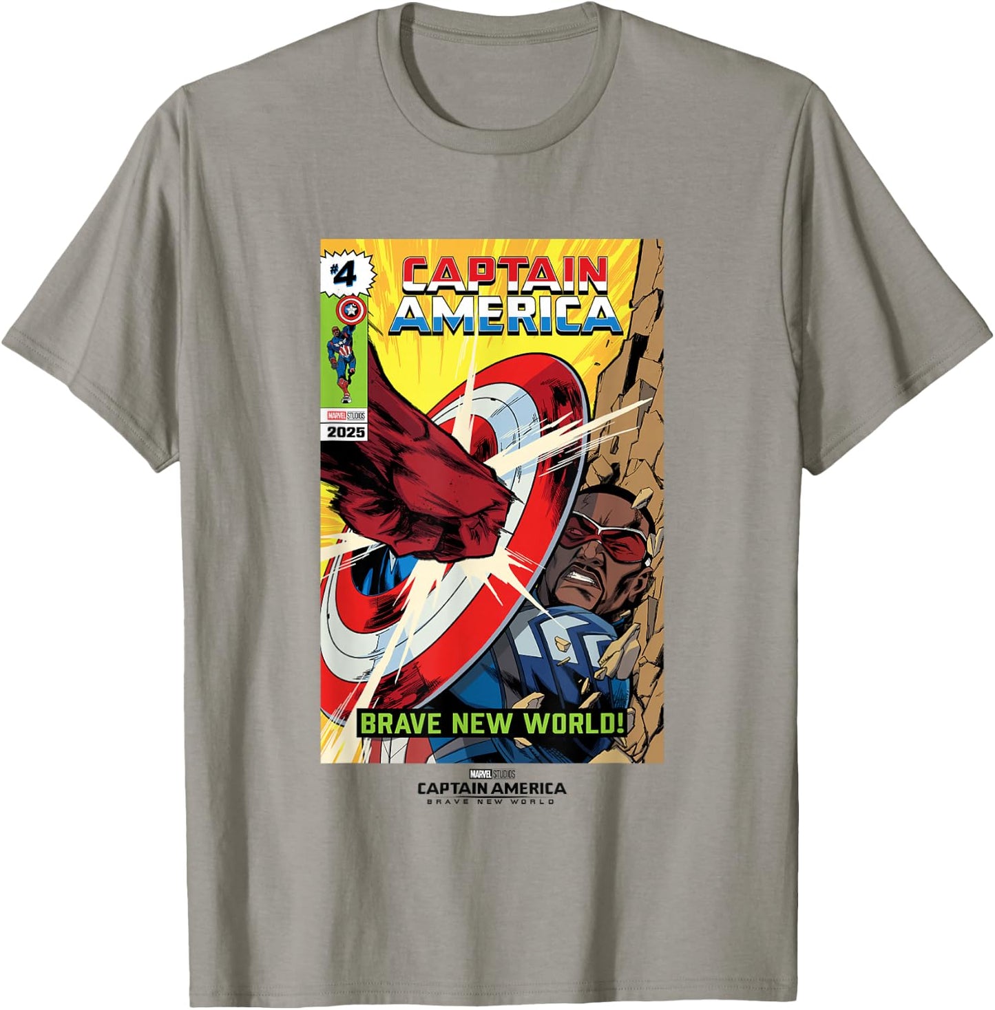 Marvel Captain America: Brave New World Red Hulk VS Cap T-Shirt - T-Shirt | Sand