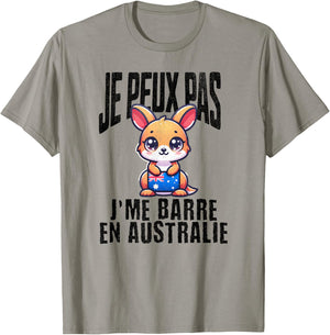 Je Peux Pas, J'Me Barre En Australia – Australian Gift , white, S T-Shirt - T-Shirt | Sand
