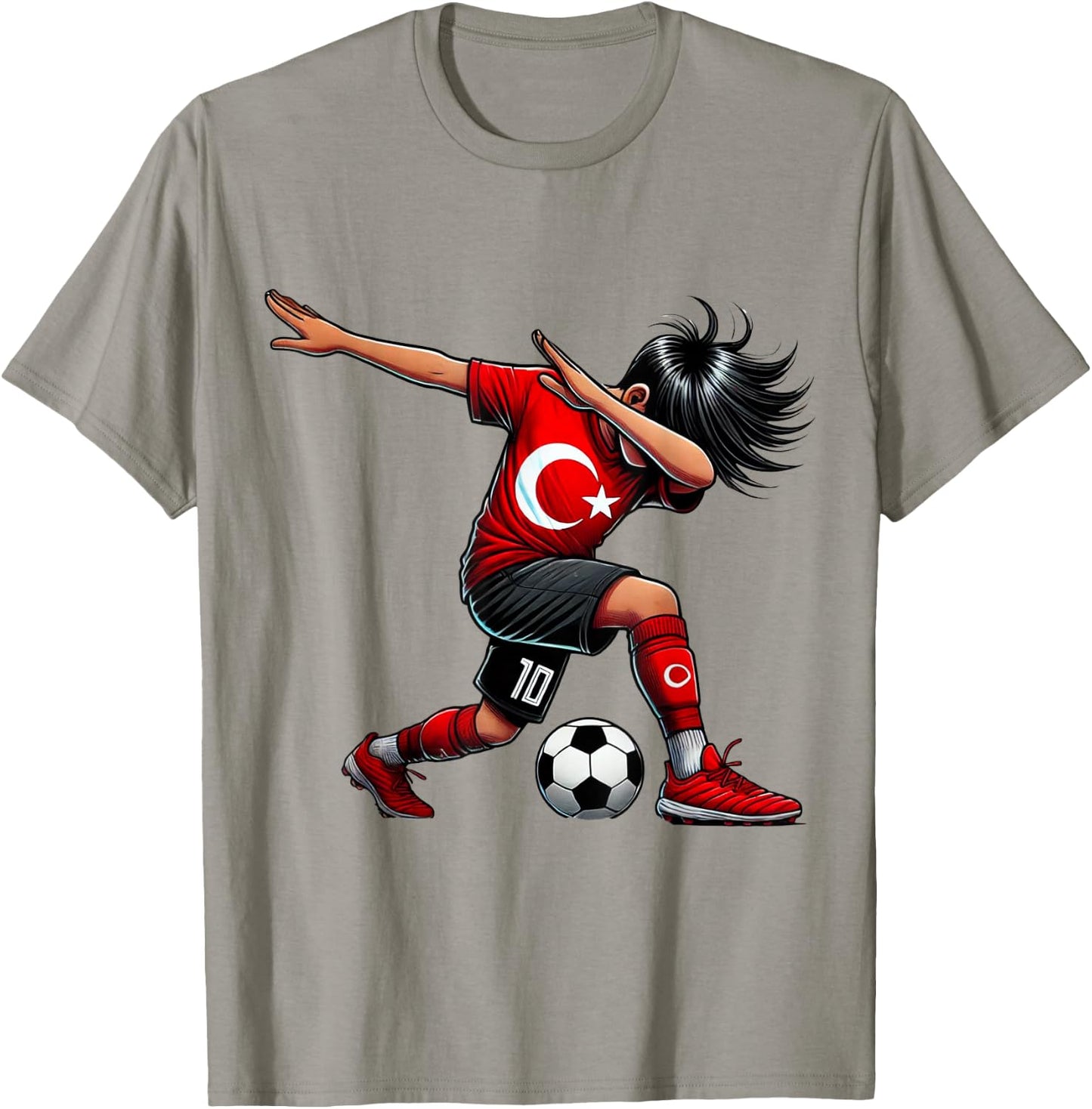 Türkei Fußballspieler Kind Trikot Flagge Fußballfan T-Shirt - T-Shirt | Sand