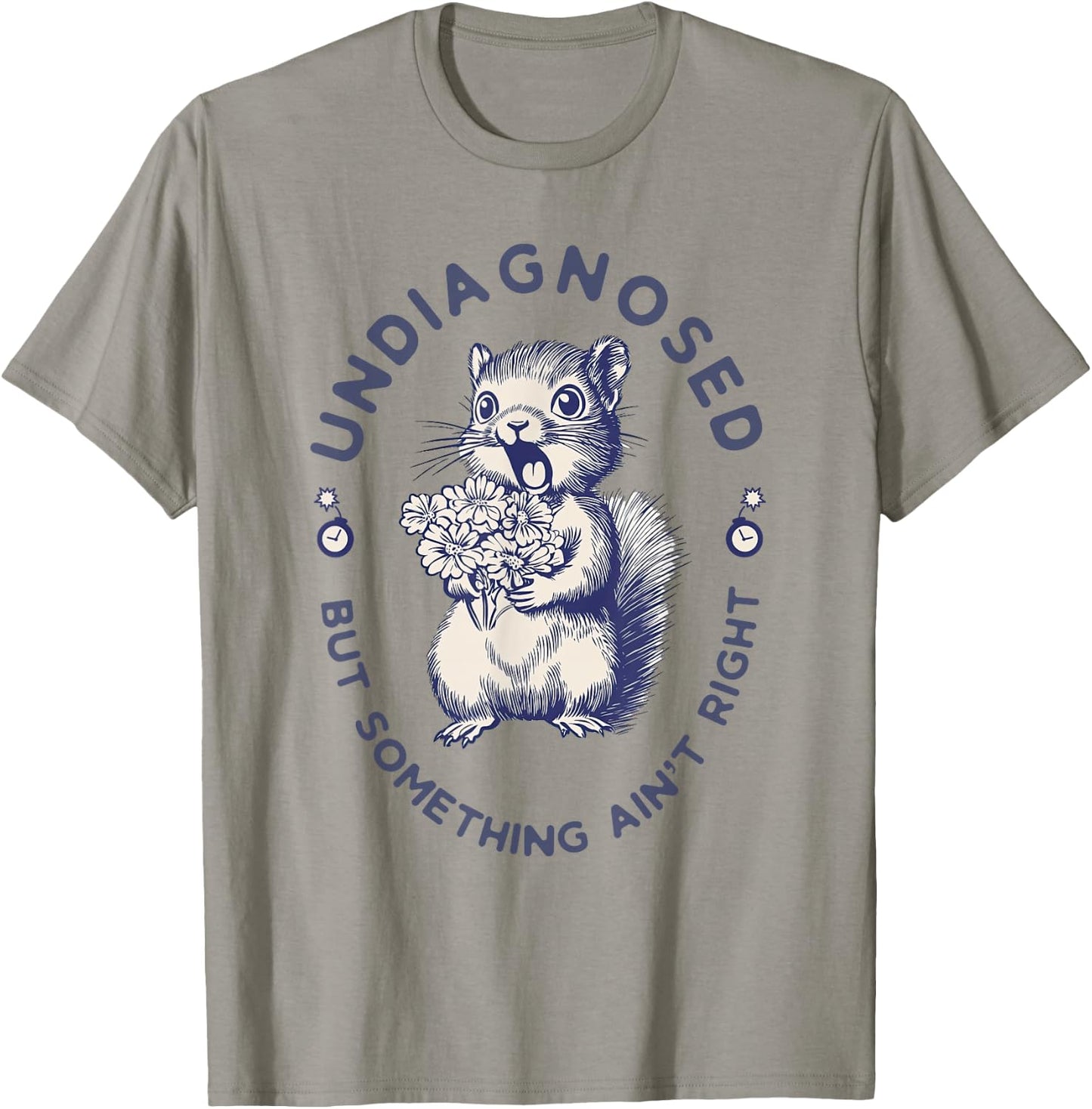 Squirrel - Undiagnosed But Something Ain't Right Women AuDHD T-Shirt - T-Shirt | Sand