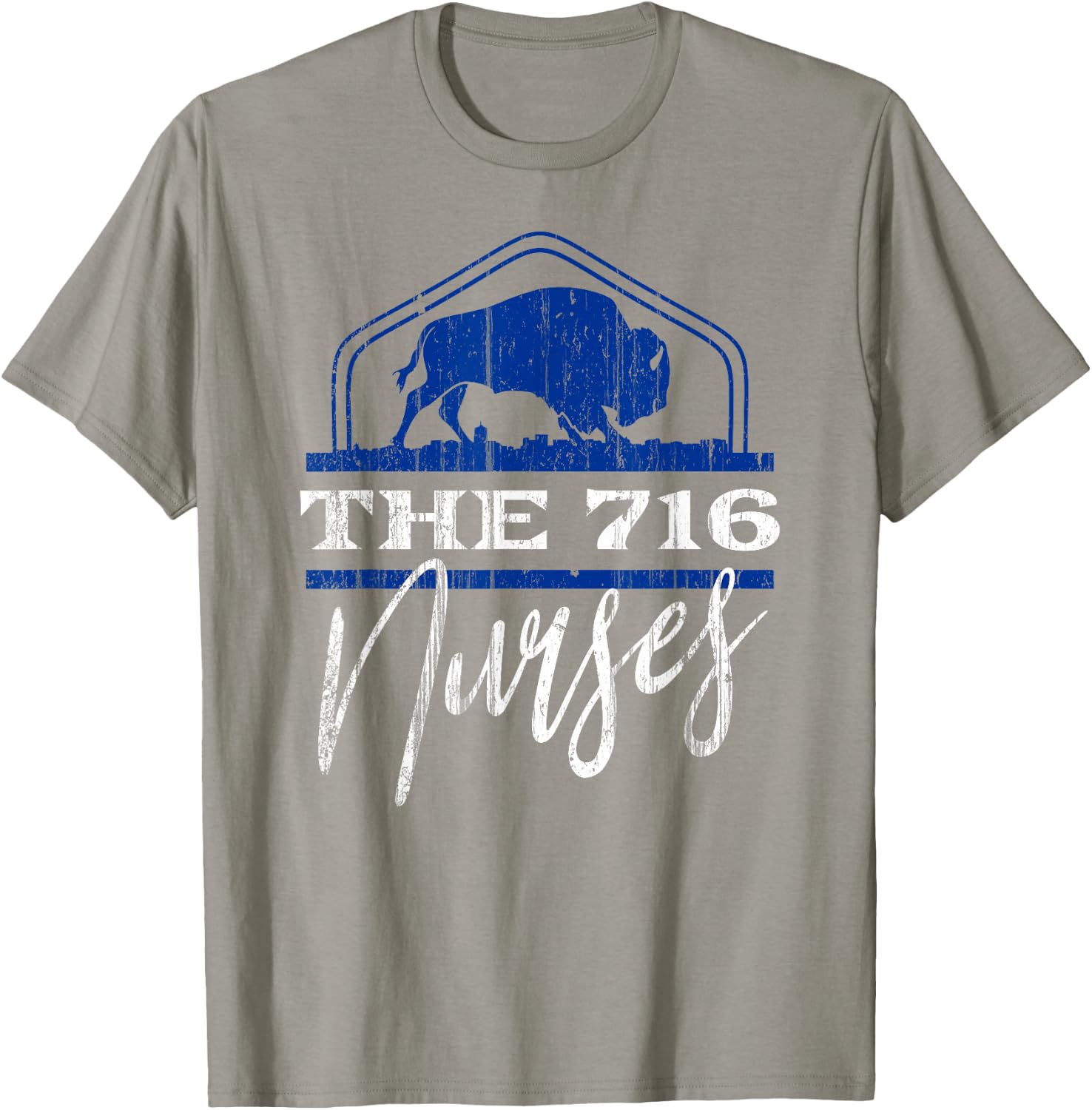 B-LO Nurses Buffalo NY Pride Design T-Shirt - T-Shirt | Sand